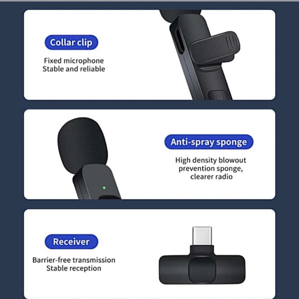 🎤2 Wireless Clip-on Microphones🎤 - Picture 5 of 10